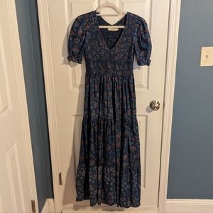 Christy Dawn Brooklyn Dress in Lapis Daisy Vine